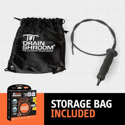 DrainShroom Matte Black Drain Snake, 36 Inch