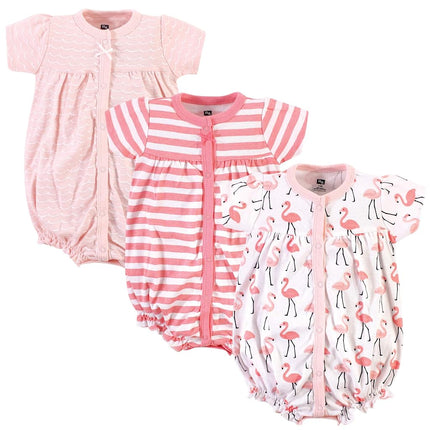 Grenouillères en coton unisexe Hudson Baby, flamant corail, 12-18 mois