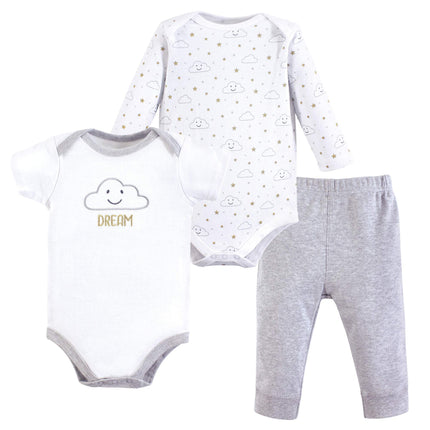 Hudson Baby Unisex Cotton Bodysuit and Pant Set, G