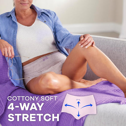 Always Discreet Adult Incontinence Underwear for Women and Postpartum Underwear, XXL, Up to 100%* Bladder Leak Protection, 52 CT,