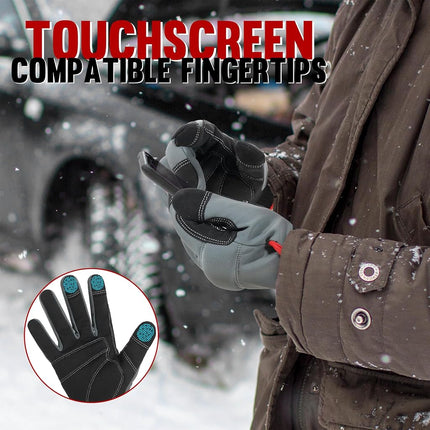 HANDLANDY Winter Work Gloves for Men & Women, Utility Mechanic Working Gloves Touch Screen, Flexible Breathable Gardening Gloves for Yard Maintenance (X-Large, 1 Pair)