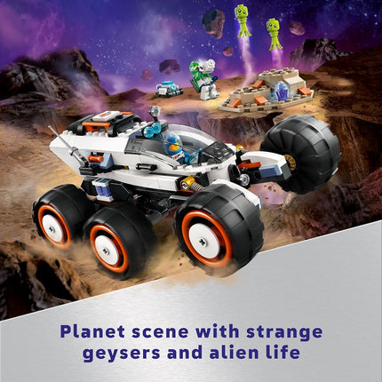 LEGO City Space Explorer Rover and Alien Life Building Toys Set for 6 Plus Year Old Boys, Girls & Kids with Astronaut Minifigures, Toy Robot and Alien Figures for Imaginative Play, Birthday Gift 60431