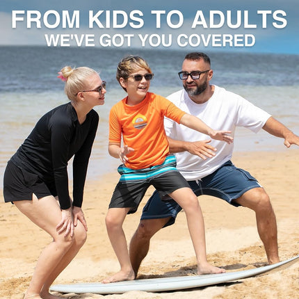 Kanu Surf Boys' Haywire UPF 50+ Sun Protective Rashguard Swim Shirt, Avalon Orange, 4T
