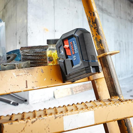 BOSCH GPL100-50G Green-Beam Self-Leveling Alignment Laser, Includes 2 AA Batteries, Built-in Multipurpose Mount, & Hard Carrying Case
