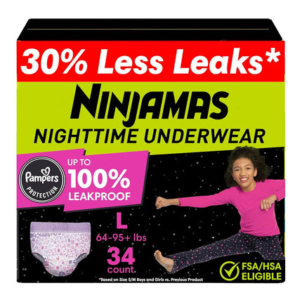 Pampers Ninjamas, Disposable Underwear, Nighttime 