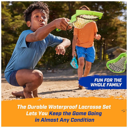 SwimWays Hydro Lacrosse, Waterproof Lacrosse Set, Outdoor Games for Adults and Kids, Sports Equipment, Pool Party Games and Toys, Orange