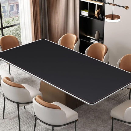 ZORESYN Office Desk Pad 78.7x39.4inch, Large Mouse pad Desk Mat, Waterproof PU Leather Desk Blotter Protector Desk Accessories with Non Slip Base for Home Office (Black)