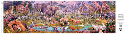 Buffalo Games - Panoramic Series - Jan Patrik Krasny - Africa Panoramic - 750 Piece Jigsaw Puzzle for Adults - Challenging Puzzle Perfect for Game Nights - Finished Size is 38.25 x 11.25