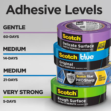 Scotchblue 20601A Masking Tape for Hard-to-Stick Surfaces - Green