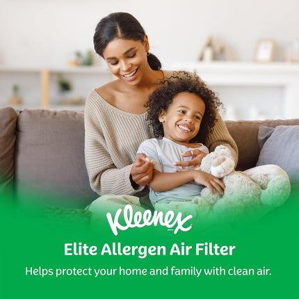 Filtro de aire Kleenex Elite para alérgenos 16x25x4 pulgadas - Clasificación MERV 12 (Paquete de 2)