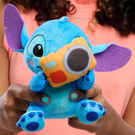 Just Play Disney Stitch that So Stitch Plush Toys Small 7 Inch with Camera Plush Toys Soft Material Toys for Kids Ages 2+