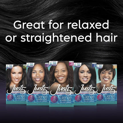 Just 5 Women's 5 Minute Permanent Hair Color, Black Noir