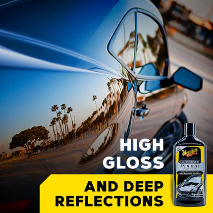 Meguiar's G19216EU Ultimate Car Polish Pre-Waxing Glaze 473ml. for deep Reflections and Maximum Gloss
