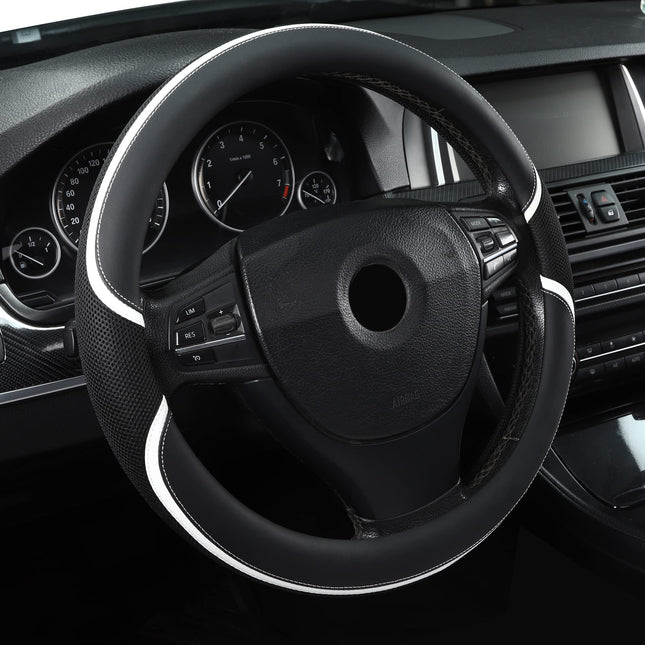 Microfiber Leather 16" Universal Fit Car Steering 
