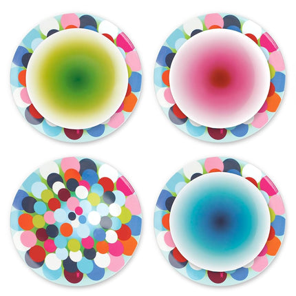 French Bull 9" Melamine Dinnerware Colorful Salad, Side Plate - Bindi