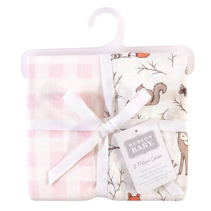 Hudson Baby Unisex Baby and Toddler Cotton Toddler Pillow Case, Enchanted Forest, One Size