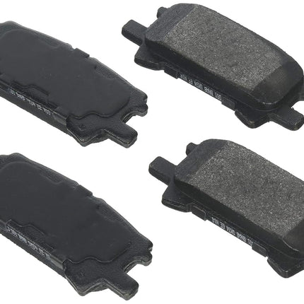 BOSCH BE996H Blue Ceramic Disc Brake Pad Set With Hardware - Compatible With Select Lexus RX330, RX350, RX400h; Toyota Highlander; REAR