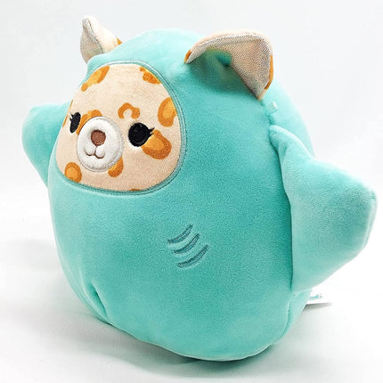 Squishmallows Peluche officielle Kellytoy 19 cm, jouet en peluche moelleux (Lexie le guépard en costume de raie)