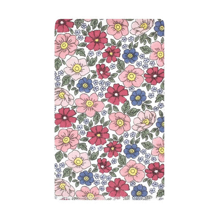 Hudson Baby Unisex Baby Cotton Flannel Burp Cloths, Pink Blue Pretty Floral 10 Pack, One Size
