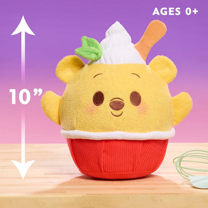 Peluche Winnie l'Ourson Disney Munchlings Squeeze-A-Munch Grande glace pilée menthe parfum citron, jouets pour enfants dès 0 ans par Just Play