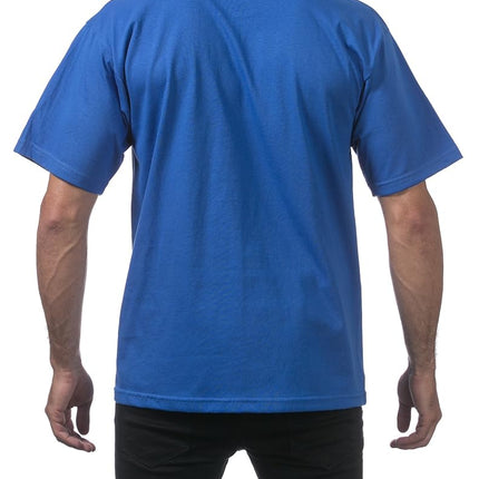Pro Club Men's 3-Pack Heavyweight Cotton Short Sleeve Crew Neck T-Shirt, Royal Blue, XL