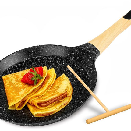 NutriChef Crepe Maker, 24cm Nonstick Pan, Inductio