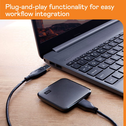 WD 1TB Elements SE SSD Portable SSD USB 3.0 up to 400 MB/s 2-meters drop resistance