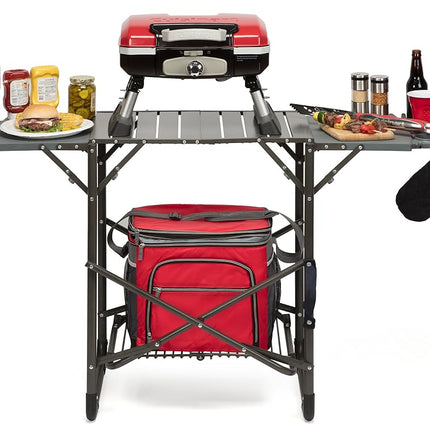 Cuisinart CGS-134 Grilling Tool Set with Grill Glove, Red (3-Piece)