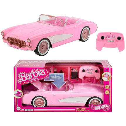 Hot Wheels Barbie RC Corvette from the Movie, Remote-Control Toy Car