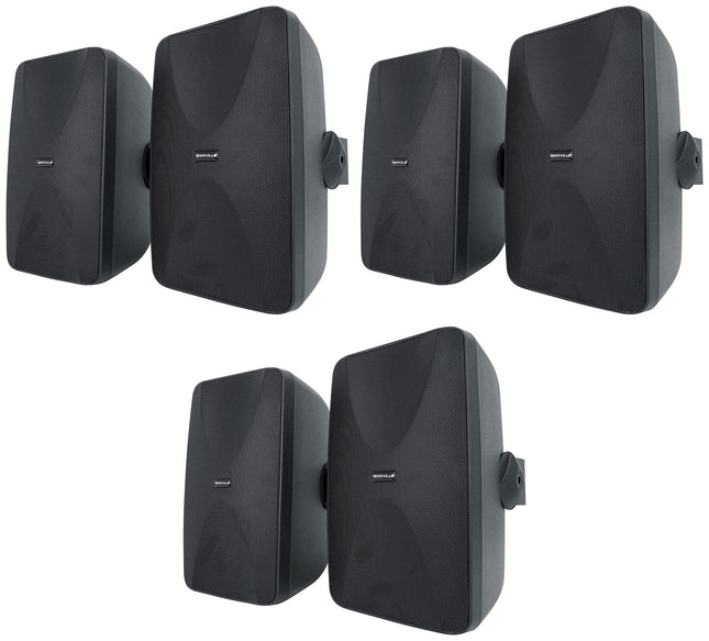 (6) Rockville WET-6525B 6.5" 70V Commercial Indoor