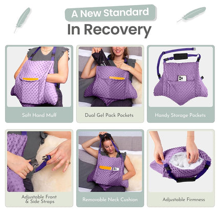 MOYOAMA 2 Pcs Hysterectomy Pillow Set - Incl 1 Gel Pack for Soothing Relief - Hysterectomy Recovery Must Haves After C Section,Post Surgery Pillow,Abdominal Surgery Recovery Pillow,Hysterectomy Gifts