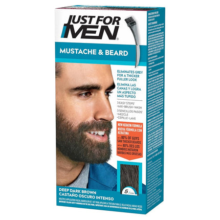 Just For Men Mustache & Beard Brush-In Color Gel, 