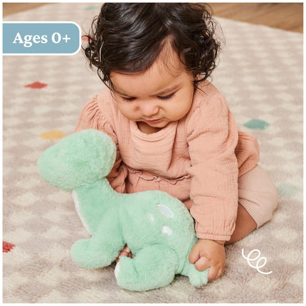 GUND Peluche de dinosaurio Fern, animales de peluche para bebés y niños pequeños, verde, 25.4 cm