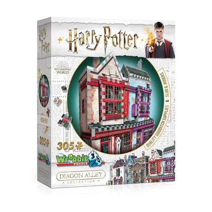 Wrebbit3D | Diagon Alley Collection: Quidditch Supplies & Slug & Jiggers (305pc) | 3D Puzzle | Ages 14+