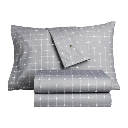 Lacoste Printed Percale Sheet Set, Twin XL, Slice 