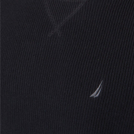 Suéter acanalado para hombre Nautica, negro verdadero, XL