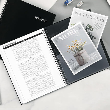 2026-2030 Monthly Planner/Calendar - 5 Year Monthly Planner, Jan. 2026 - Dec. 2030, 9" x 11", 5 Year Calendar Double-Side Pocket + Durable Polypropylene Cover