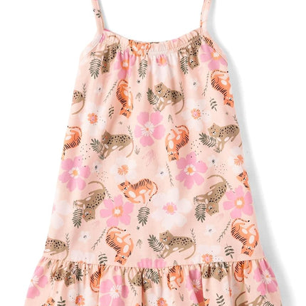 The Children's Place Robes sans manches décontractées pour bébés et tout-petits filles, motif floral rose ballet, 9-12 mois