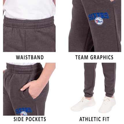 Ultra Game Boys' Soft Fleece Active Jogger Sweatpants Heather Charcoal