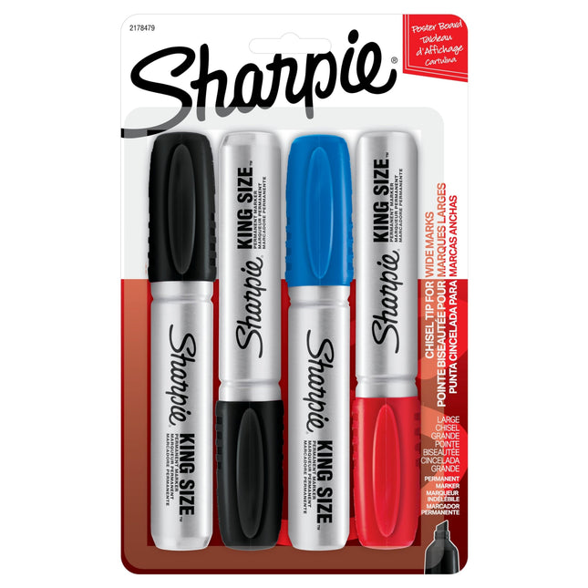 Sharpie King Size Permanent Marker, Large Chisel T