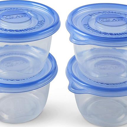 Glad Food Storage Containers, To Go Lunch, 32 Ounce, 4 Count