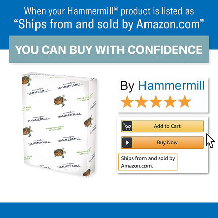 Hammermill Pink Colored 24lb Copy Paper, 8.5x11, 1 Ream, 500 Total Sheets, Made in USA, Sustainably Sourced from American Family Tree Farms, Acid Free, Pastel Printer Paper, 104463R