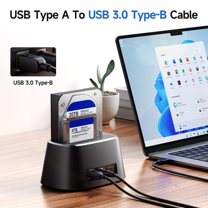 Cable Matters 5Gbps Long USB 3.0 Cable, USB A to B Cable, 15ft, Black