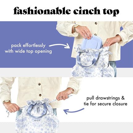 Fit & Fresh Cromwell Cinch Lunch Bag for Women | Insulated Lunch Box with Containers