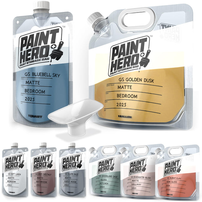 Paint Hero 8 Pack Paint Storage Bags - Airtight Re