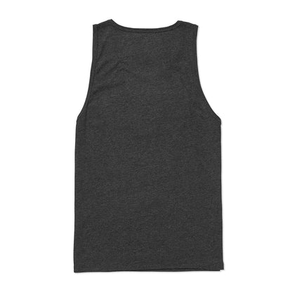 Volcom Men's Solid Tank T-Shirt, Dark Black Heather-New, S