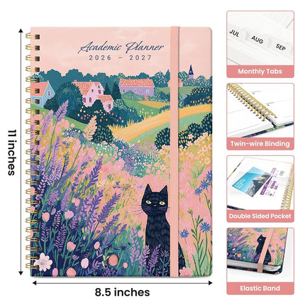 Taja Planner 2026-2027, Jul 2026-Jun 2027 Monthly & Weekly Calendar Planner