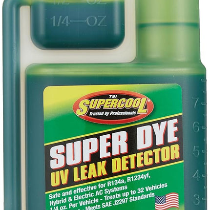 Supercool A/C Leak Detection Dye, 8 Oz, Green