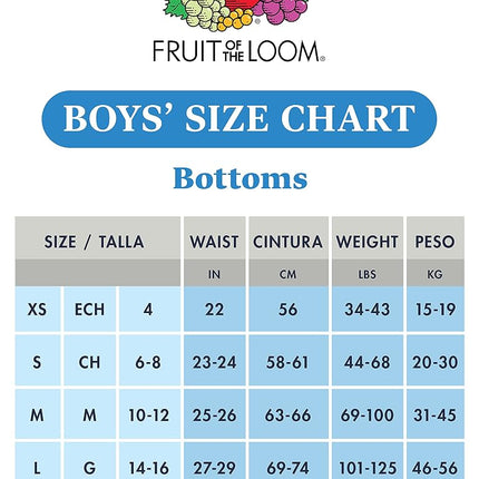 Fruit of The Loom Boys' Seamless Comfort Boxer Brief Underwear, Black (4 Pack), Small