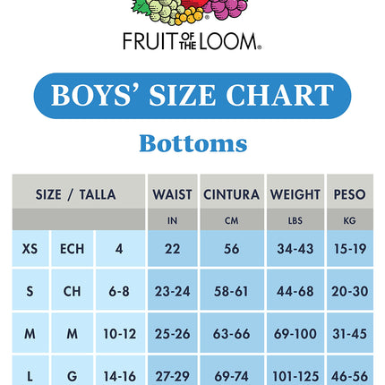 Fruit of The Loom Boxers sans coutures confortables pour garçon, noirs (paquet de 4), petit